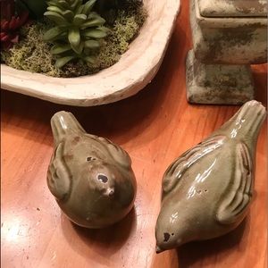 💥💥 A Set of Glazed Stoneware Birds💥💥